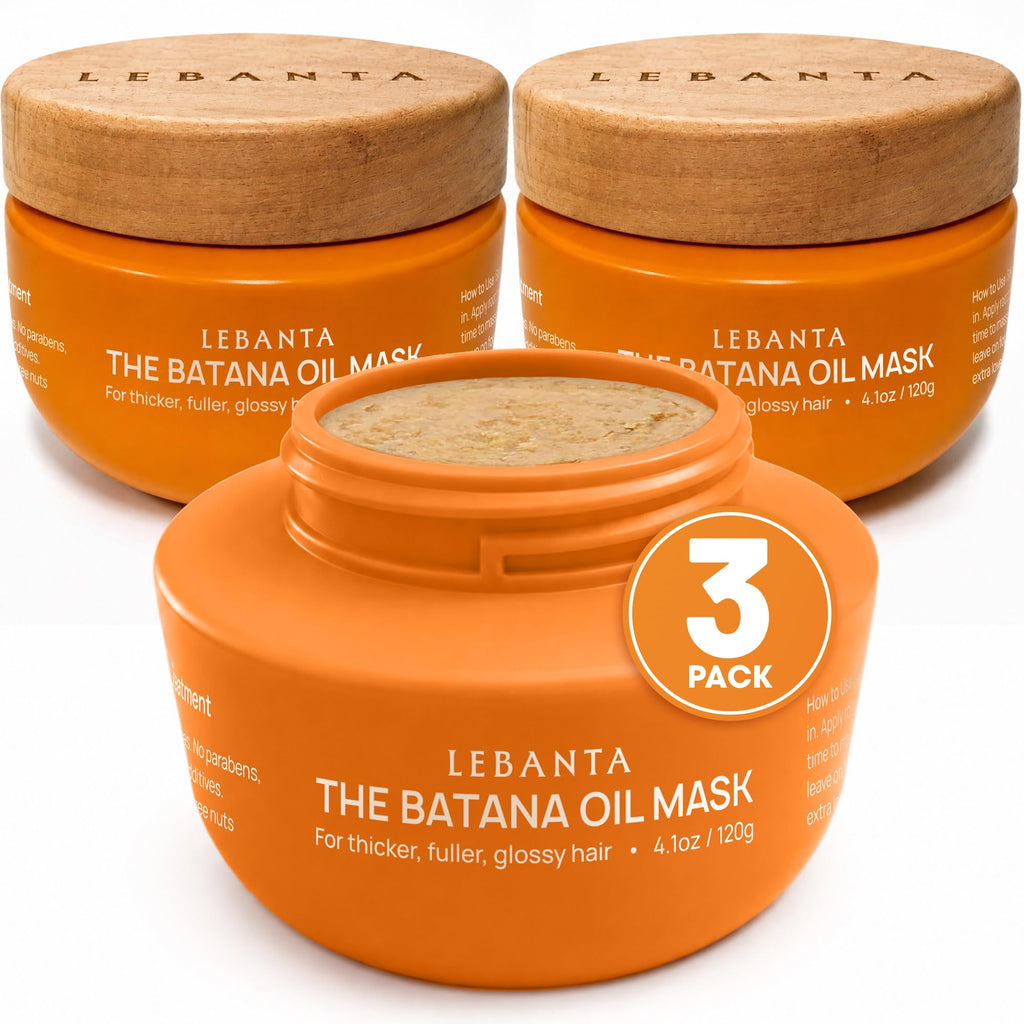 Lebanta Raw Batana Oil for Hair - 100% Pure, Organic 4oz Batana from Honduras for Fuller, Thicker-Looking Hair - Unrefined Cold Pressed Cosmetic Scalp Oil & Hair Mask, Gift for Women (1 Pack)