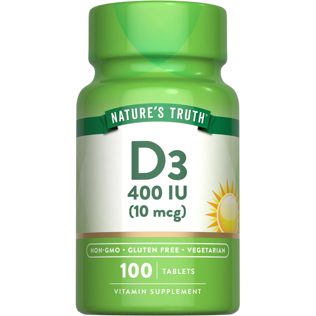 Nature's Truth Vitamin D3 | 400 iu (10 mcg) | 100 Tablets
