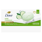 Buy now Dove Beauty Bar Soap Cool Moisture Cucumber & Green Tea Scent, 6 Bars for Refreshed Skin, Leaves Skin Refreshed 3.75 oz at indiglob india