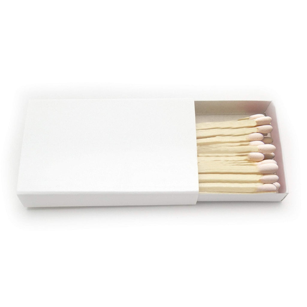 50 Plain White Cover Wooden Matches Box Matches