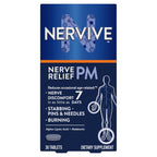 Nervive Nerve Relief PM, Occasional Nerve Discomfort II, Sleep Aid, Starts Working in 7 Days, Stabbing, Burning, Alpha Lipoic Acid, Melatonin, B Vitamins, Turmeric, Ginger, Nervive Supplement, 30 ct