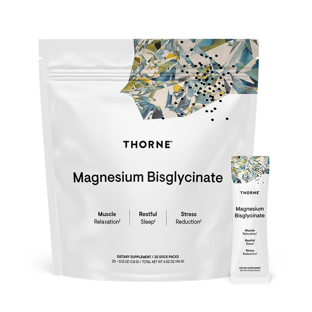 THORNE Magnesium Bisglycinate, Powdered Magnesium Formula, 30 Servings | Supports Restful Sleep, Muscle Relaxation, Heart Health & Metabolism*, Lightly Sweetened, NSF Certified for Sport