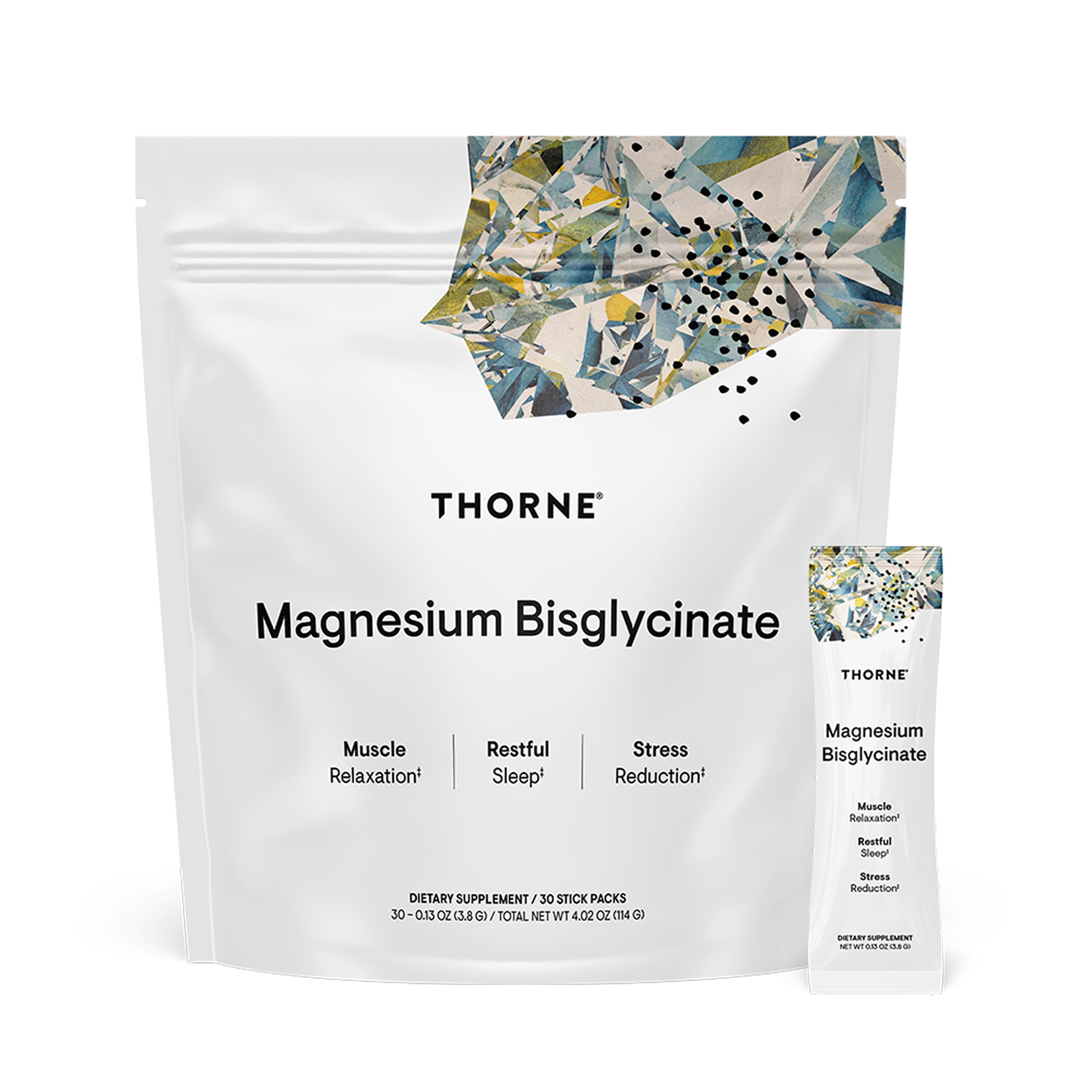 THORNE Magnesium Bisglycinate, Powdered Magnesium Formula, 30 Servings | Supports Restful Sleep, Muscle Relaxation, Heart Health & Metabolism*, Lightly Sweetened, NSF Certified for Sport
