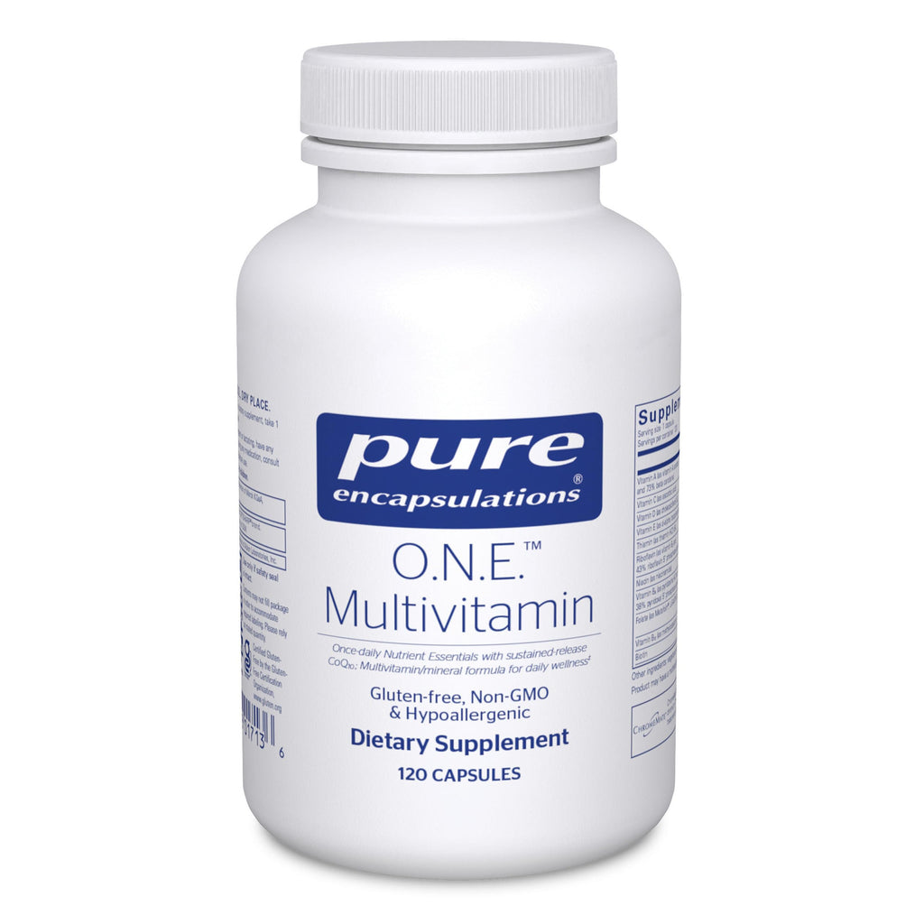 Pure Encapsulations O.N.E. Multivitamin, 60 Capsules | Once Daily Multivitamin with Antioxidant Complex Metafolin, CoQ10, and Lutein to Support Vision, Cognitive Function*
