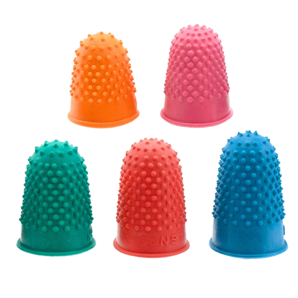 Medsuo 5pcs Rubber Thimbles for Finger Tips Protector, Paper Sorting