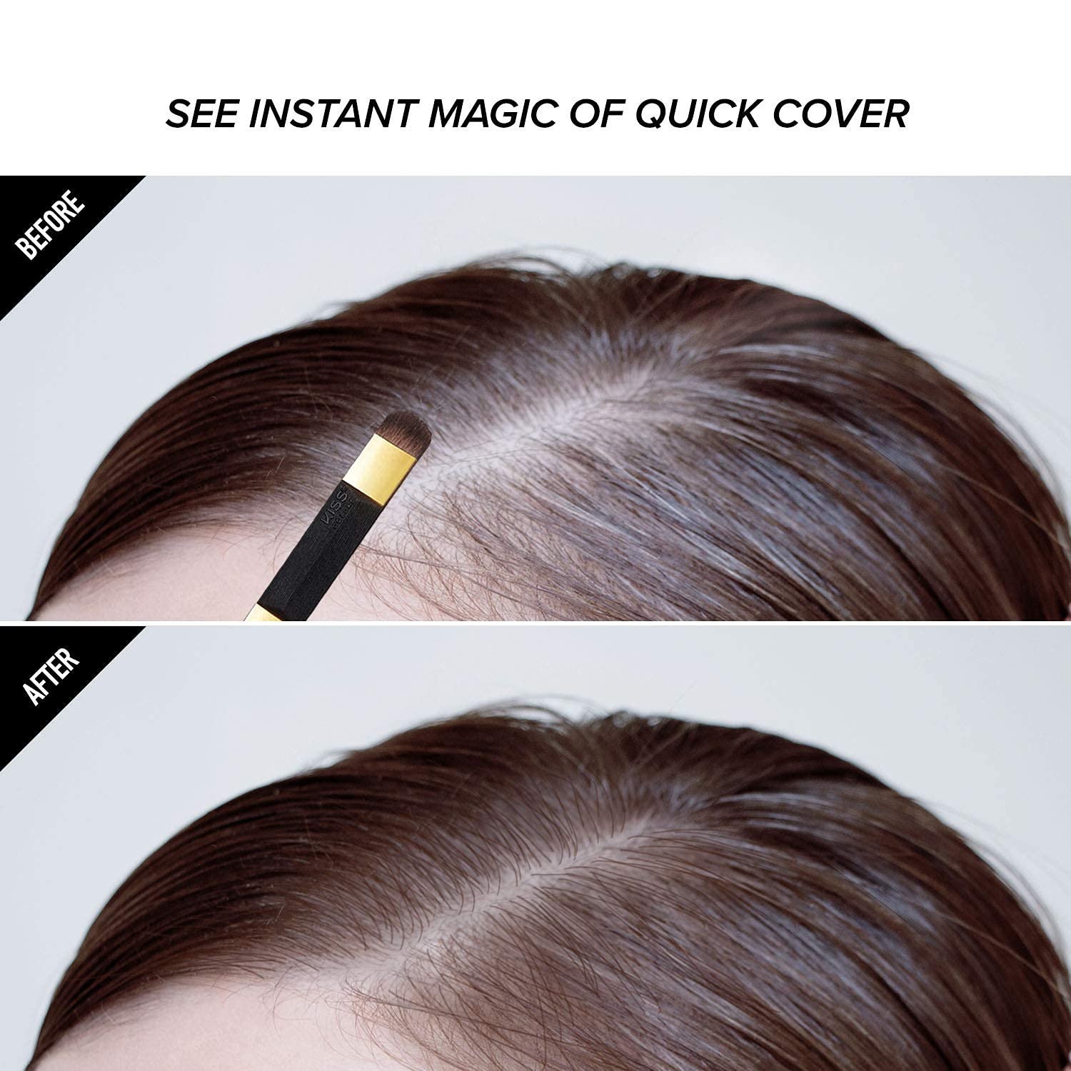 Buy now KISS Quick Cover Root Touch-Up Hair Shadow Dark Brown QCS02 at indiglob india