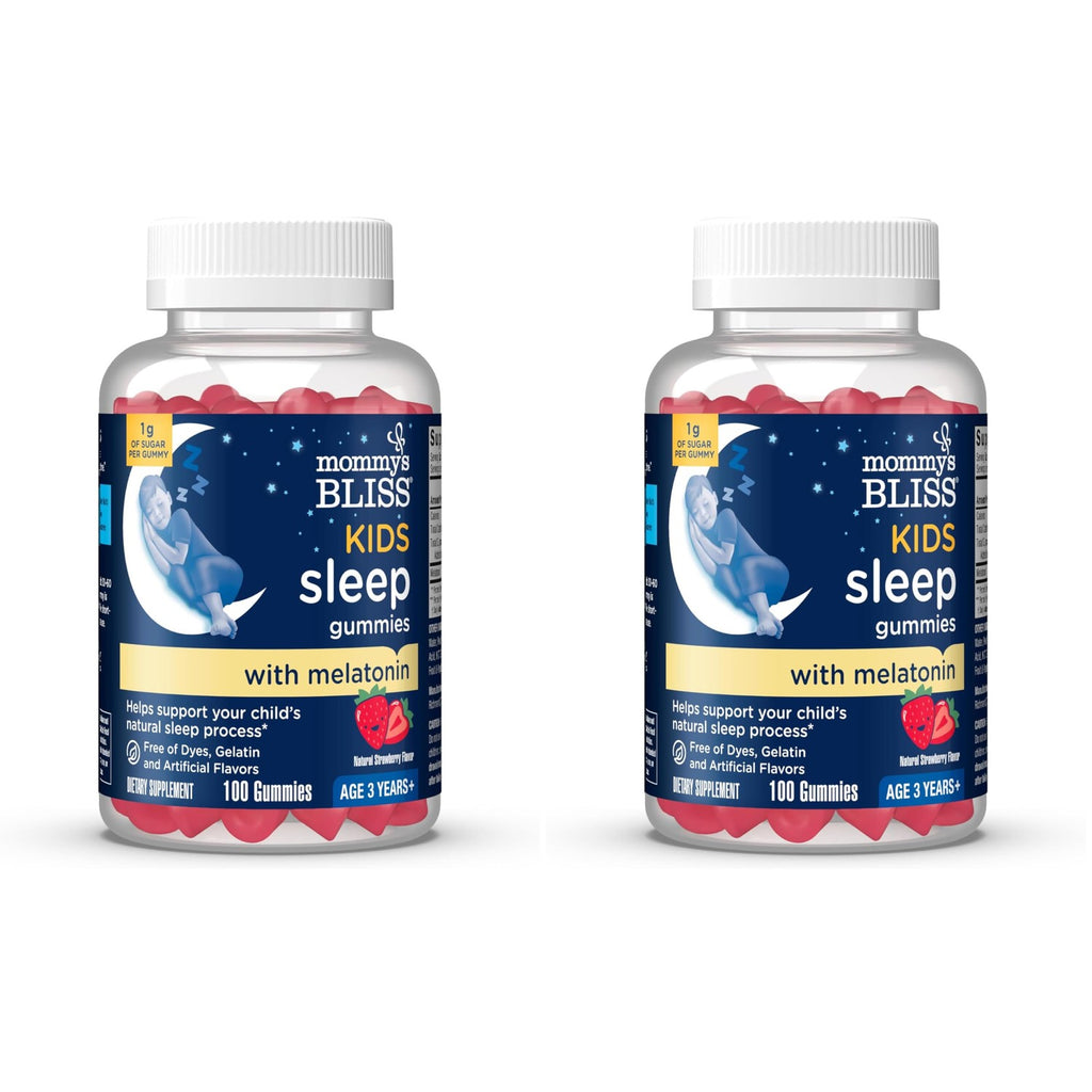 Mommy's Bliss Kids Sleep Support Melatonin Gummies, Strawberry Flavor 60ct