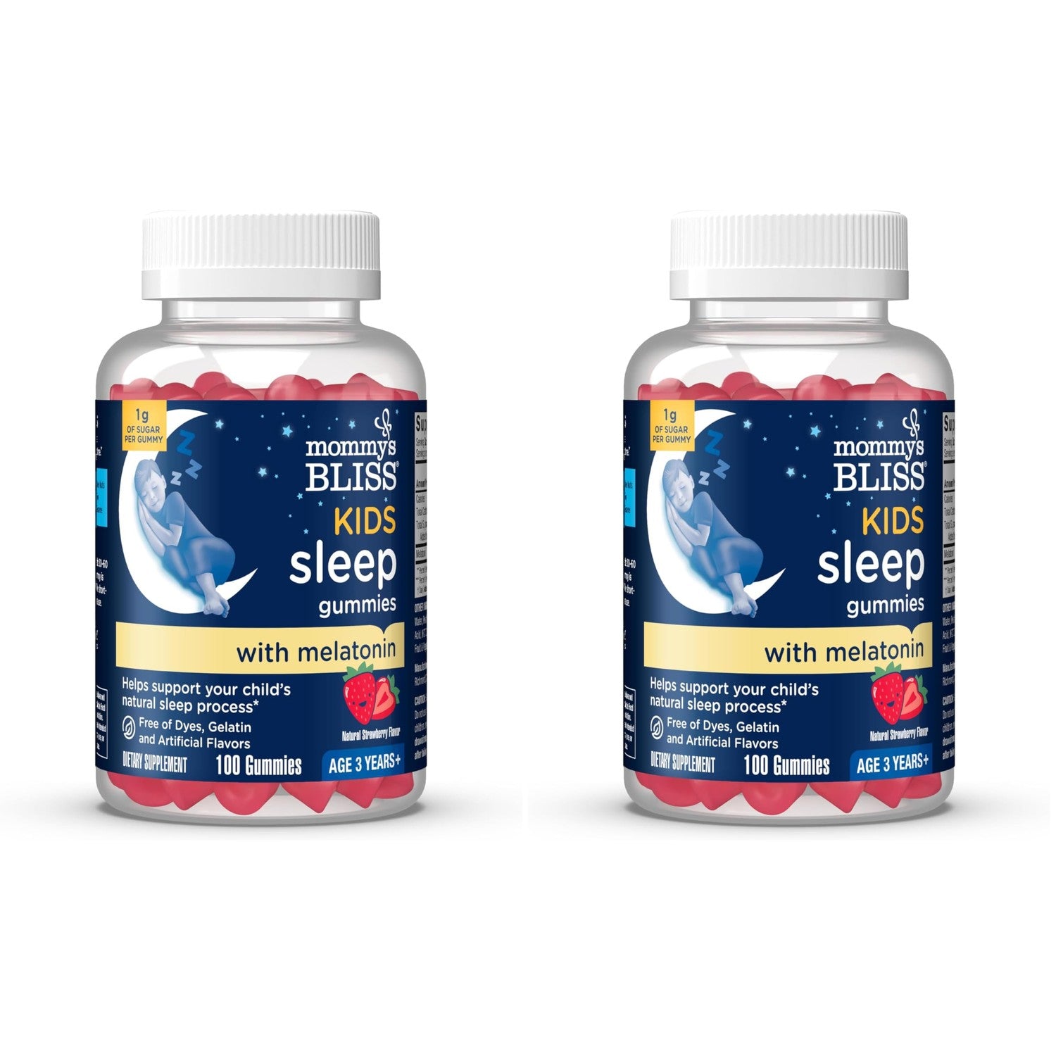 Mommy's Bliss Kids Sleep Support Melatonin Gummies, Strawberry Flavor 60ct