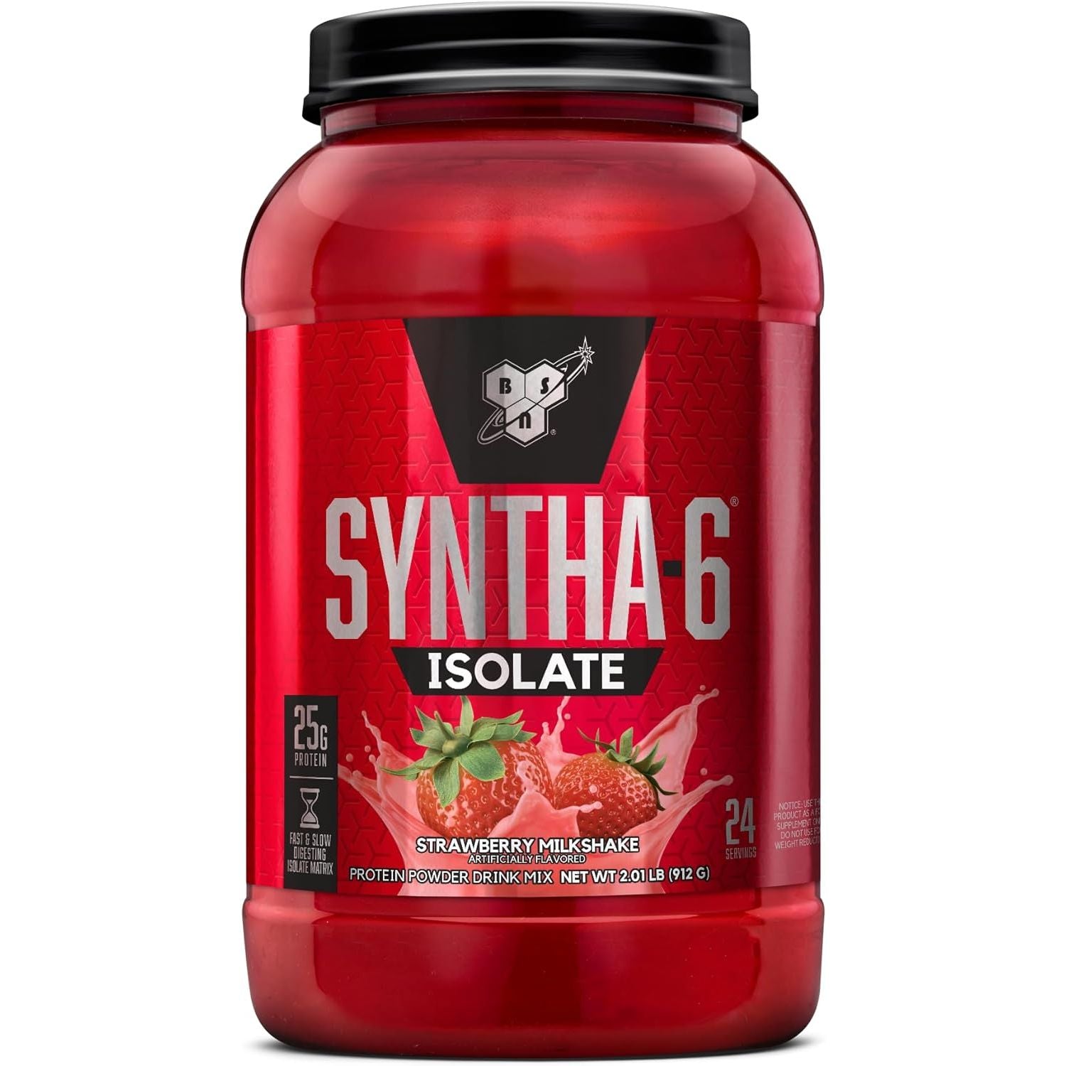 Buy now BSN SYNTHA-6 Isolate Protein Powder, Vanilla Protein Powder with Whey Protein Isolate, Milk Protein Isolate, Flavor: Vanilla Ice Cream, 24 Servings 2.01 Pound (Pack of 1) Strawberry Milkshake at indiglob india