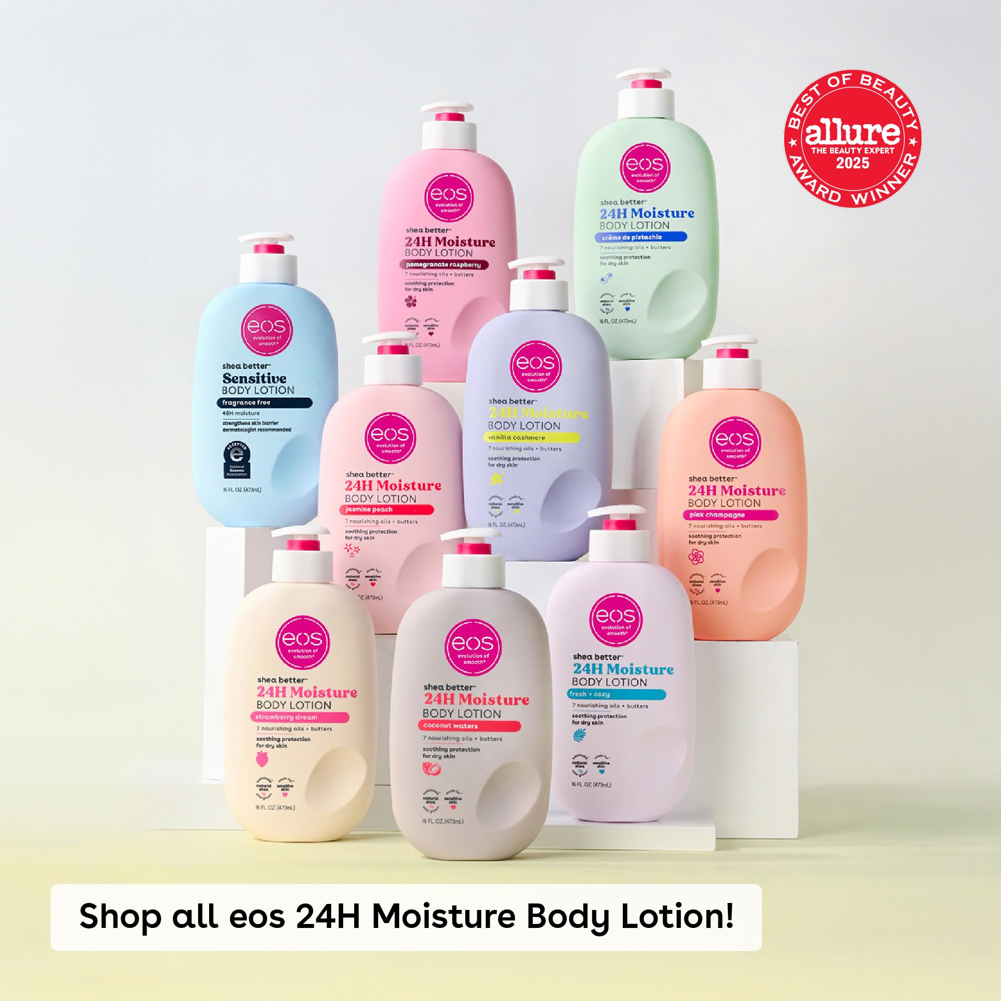 Buy now eos 24H Moisture Travel Body Lotion- Vanilla Cashmere, Travel Size Essential, Toiletries, Mini Body Lotion For Dry Skin, 2.5 fl oz at indiglob india