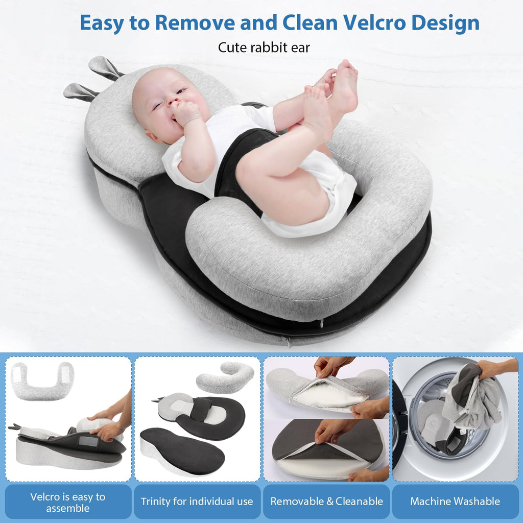 Baby Lounger, Dual-Function Removable Machine-Washable Pad