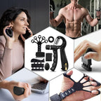Hand Grip Strengthener Kit 5 Pack Adjustable Finger Forearm Hand Exerciser