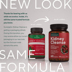 Kidney Cleanse & Detox Support with Cranberry, 60 Vegetarian Capsules | Kidney support supplement with Pacran cranberry, astragalus, uva ursi, nettle, juniper, buchu & urinary tract support