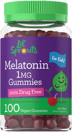 Carlyle Kids Melatonin Gummies | 100 Count | Fruit Flavor Gummy