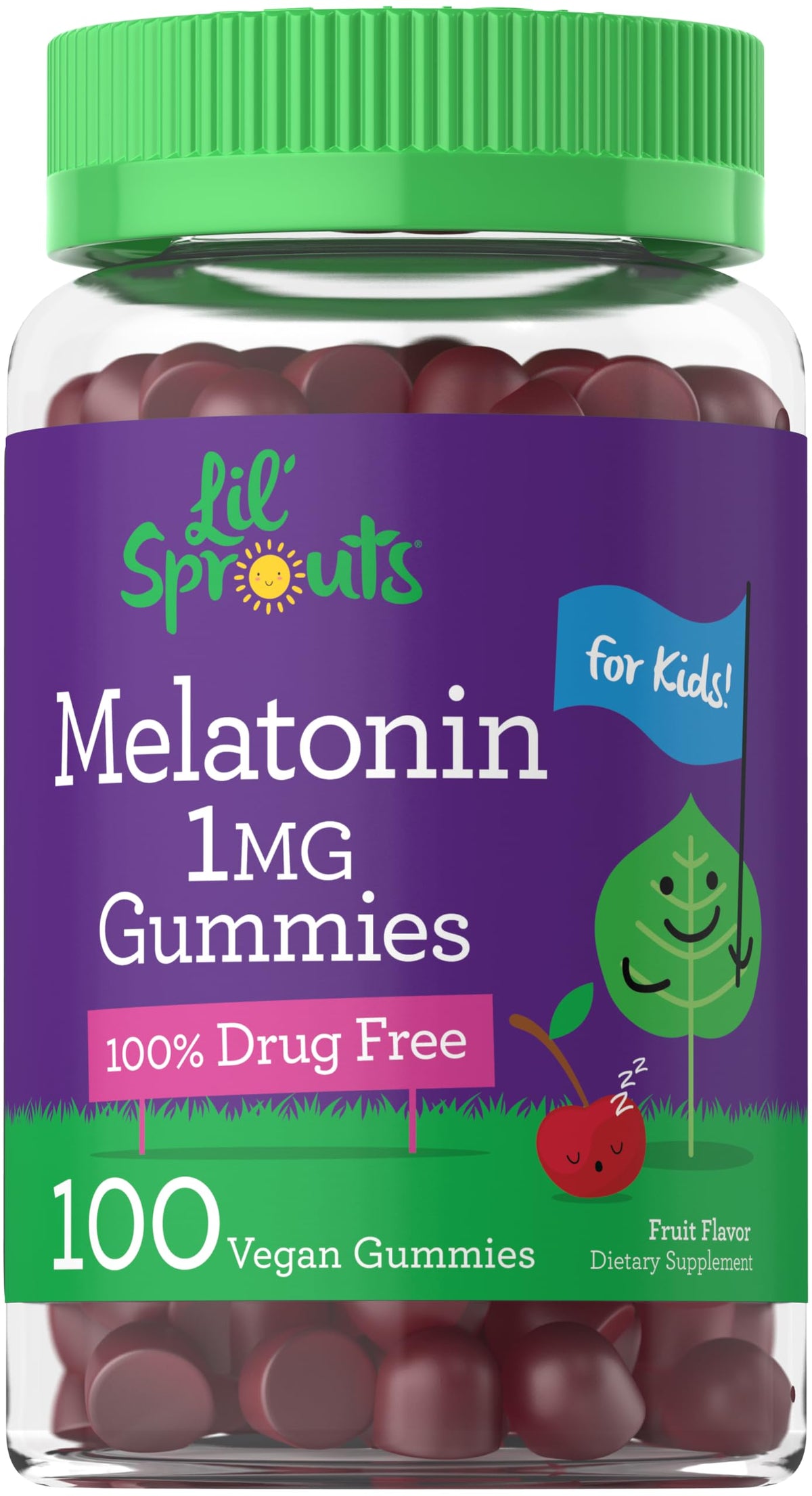 Carlyle Kids Melatonin Gummies | 100 Count | Fruit Flavor Gummy