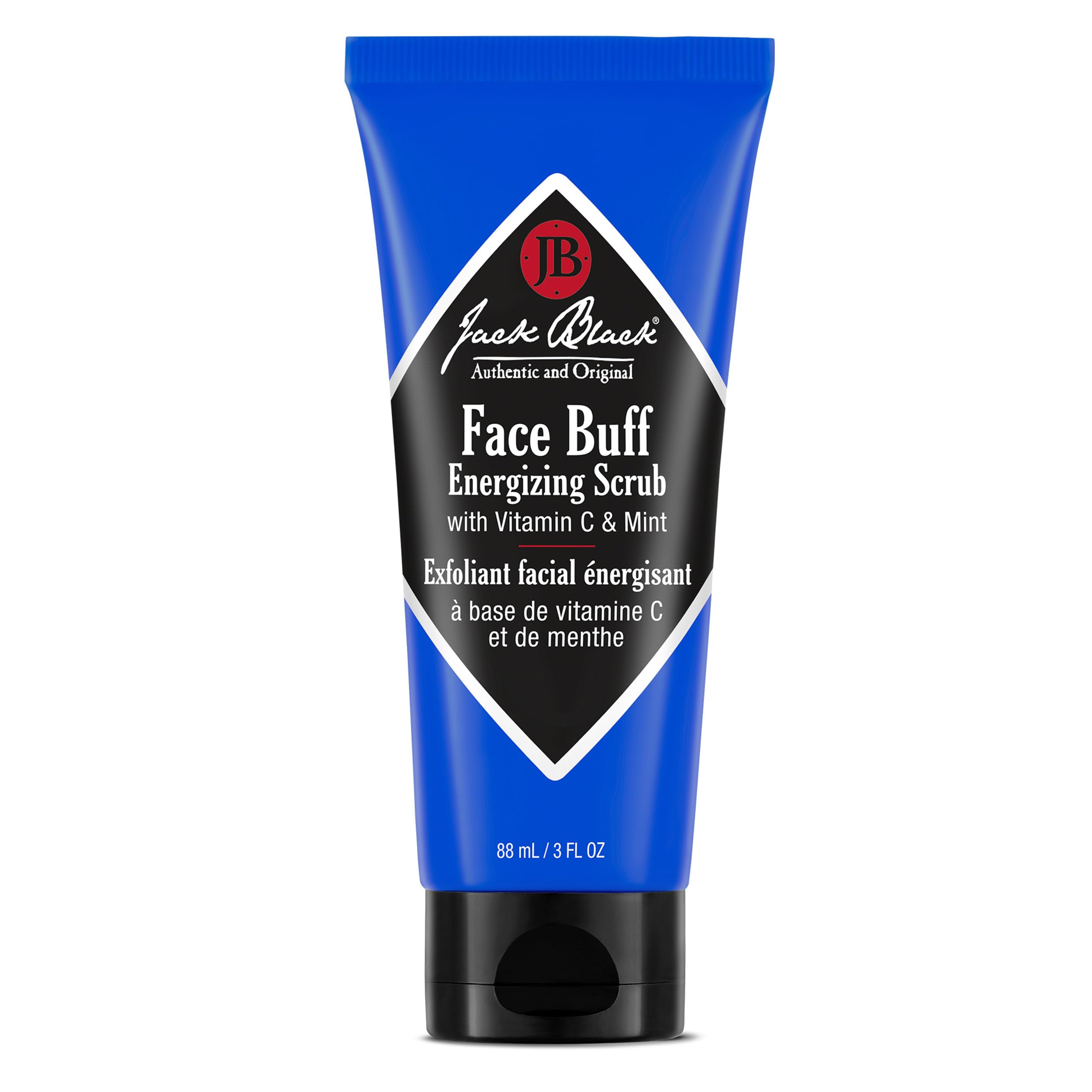 Jack Black Face Buff Energizing Scrub - Mens Pre Shave Cleanser & Scrub, Exfoliating Face Wash