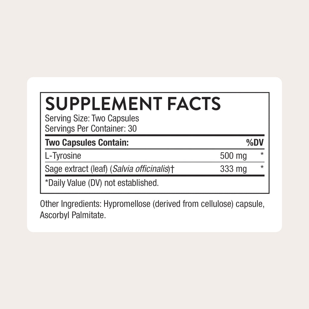 THORNE Clear Focus, Caffeine-Free Nootropic Supplement, 60 Capsules