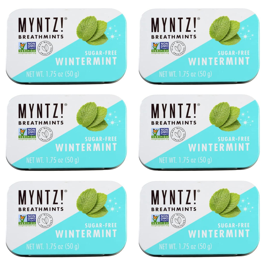 Buy now Dentist Recommended MYNTZ! Brand Mints - Wintermynt Blast Flavor 6 tins x 1.75 ounces per tin at indiglob india