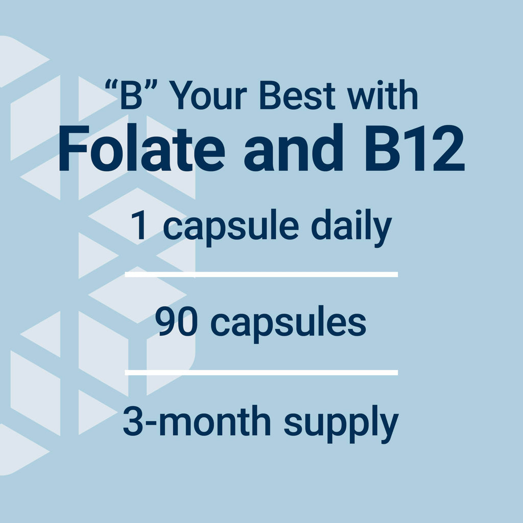 Life Extension BioActive Folate & Vitamin B12, Promotes Heart, Brain & GI Tract Health, Non-GMO, Gluten-Free, Vegetarian, 90 Capsules | BioActive Folate & Vitamin B12 Promotes Heart, Brain & GI Tract Health, Non-GMO, Gluten-Free & Vegetarian