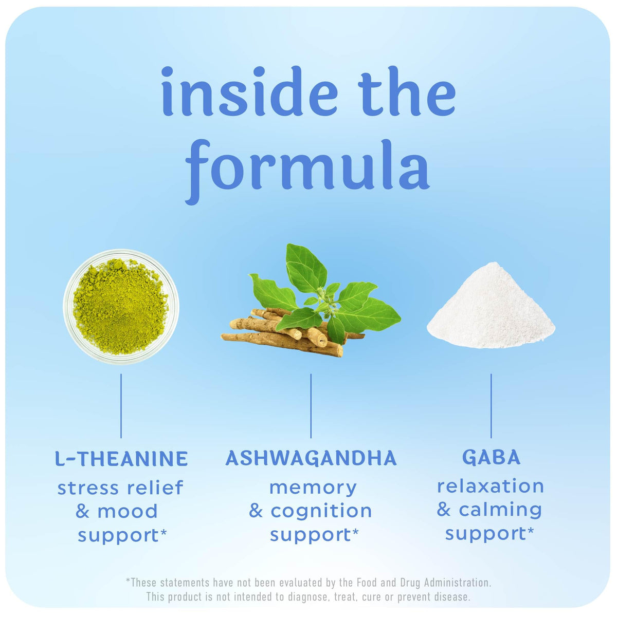 Calming Ashwagandha Gummies for Teens, Stress Relief Supplement + Theanine