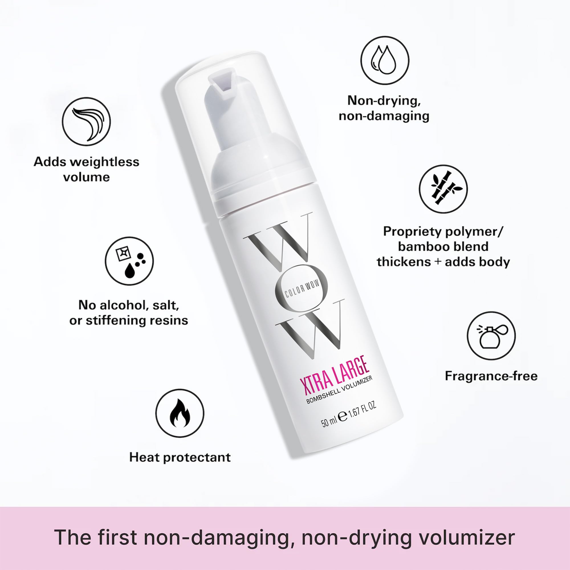 Buy now COLOR WOW Xtra Large Bombshell Volumizer â€“ New Alcohol-Free Technology for Lasting Volume and Thickness at indiglob india