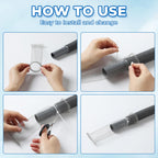 24 Pcs Stainless Lint Trap for Washing Machine Hose Drain Filter with Ties