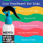 NitWits All-in-One Lice Treatment Spray, Kills Super Lice & Eggs, 120ml