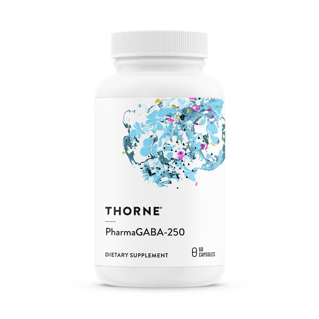 THORNE PharmaGABA-250, 250 mg Gamma-Aminobutyric Acid (GABA), 60 Capsules