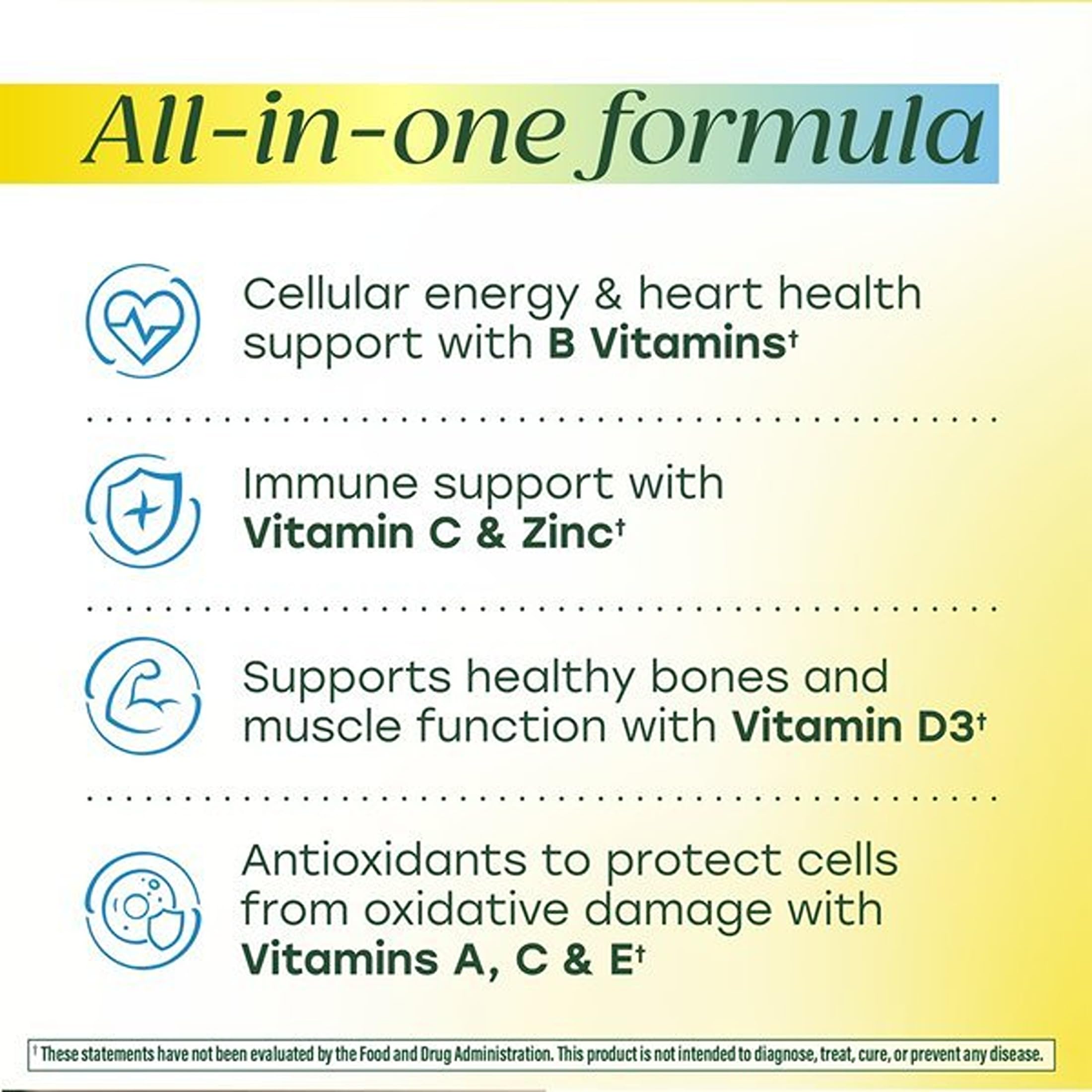 MegaFood One Daily Multivitamin for Men 55+ with 19 Nutrients, 60 Tablets | Supports Healthy Aging with Vitamin C, A, E, Cellular Energy Support with B Vitamins, D3 & Zinc, Vegetarian, 60 Servings