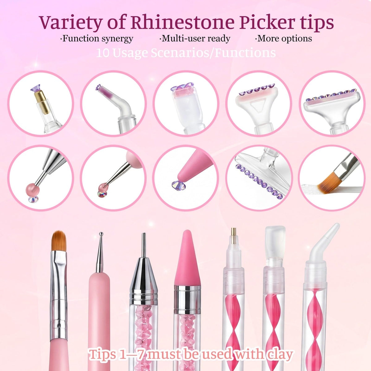 Bedazzling Tools | Rhinestone Picker Tool for Diamond Painting and Nail Art