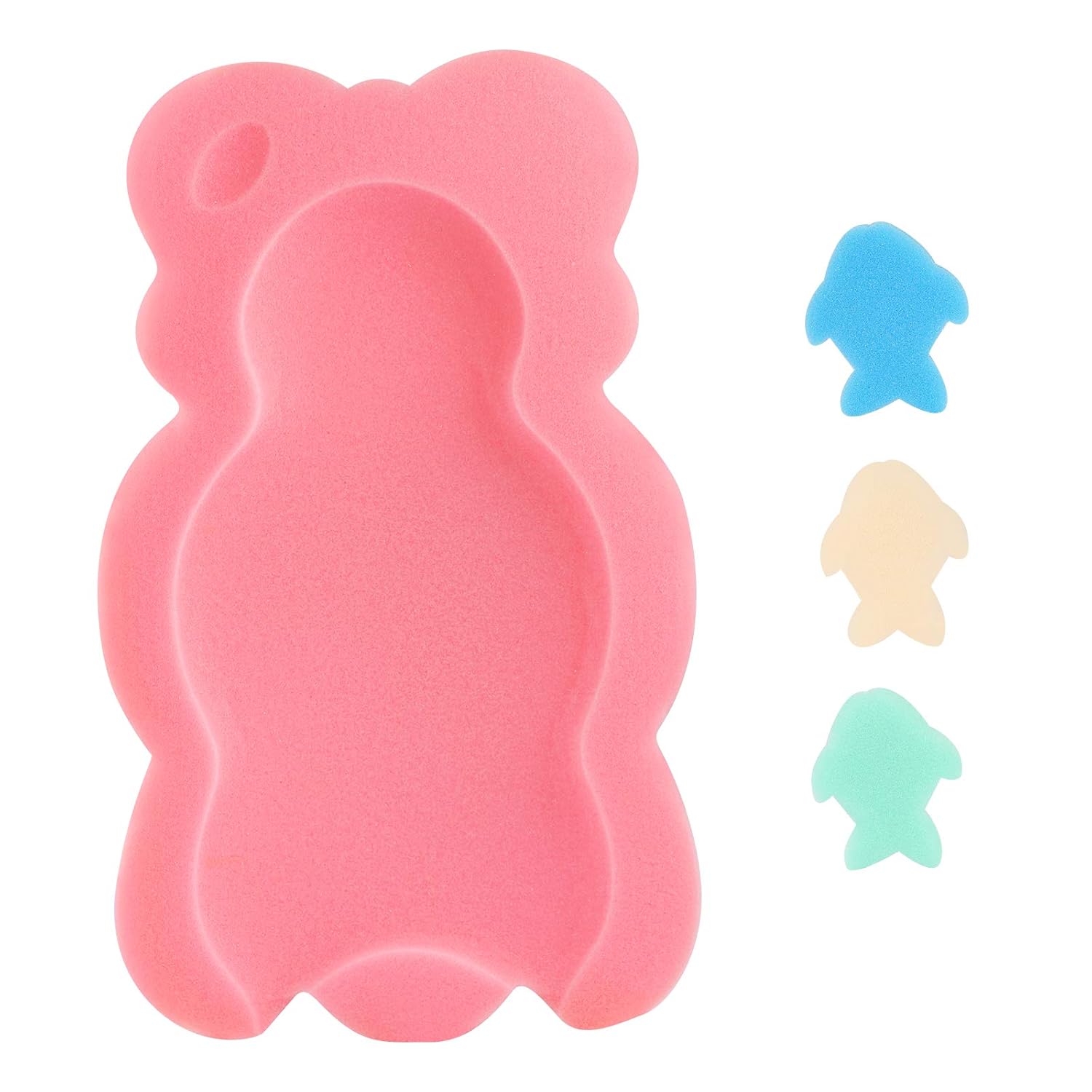Buy now Baby Bath Cushion Infant Sponge Mat, Toddler & Newborn Bath Pad - Blue PINK at indiglob india