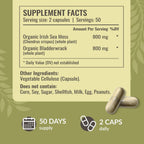Buy now HERBAMAMA Sea Moss and Bladderwrack Capsules - 1600mg Irish Sea Moss for Immune Support - Vegan, Non-GMO Immunity Supplement for Overall Support at indiglob india