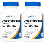 Nutricost L-Methylfolate 15mg, 120 Capsules (5-MTHF) Gluten-Free, Vegan | GMO-Free