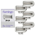 Flamingo Women's Original Razor Blade Refill Cartridges - 6 Count | 5-Blade Shaving Razors for Women