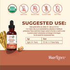 MARYRUTH'S Ashwagandha Root Liquid Drops, Mood & Stress Support Supplement | Mood & Stress Support Supplement, Calm & Relaxation, 590mg Ashwagandha, Adaptogen & Nervine, Vegan