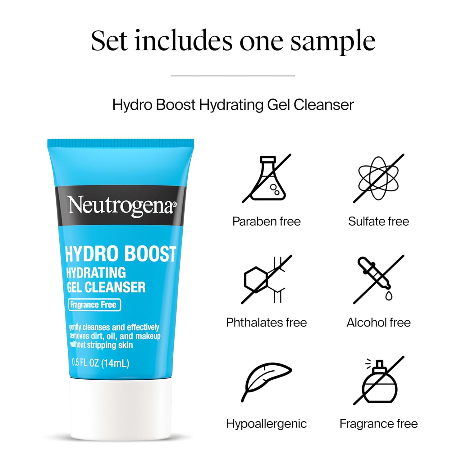 Buy now Neutrogena Hydro Boost Skincare Set, Hydro Boost Water Cream Face Moisturizer for 72-Hour Hydration, 1.7 Fl Oz, & Hydro Boost Hydrating Gel Facial Cleanser Trial Size, 0.5 Fl Oz, 2 Pack, Clear at indiglob india