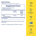 Ritual Natal Choline Supplement 550mg - 60 Capsules - 30 Servings | Support Baby’s Cognitive Function When Taken During Pregnancy and Postpartum Choline Content in Breastmilk* - Vegan - Citrus