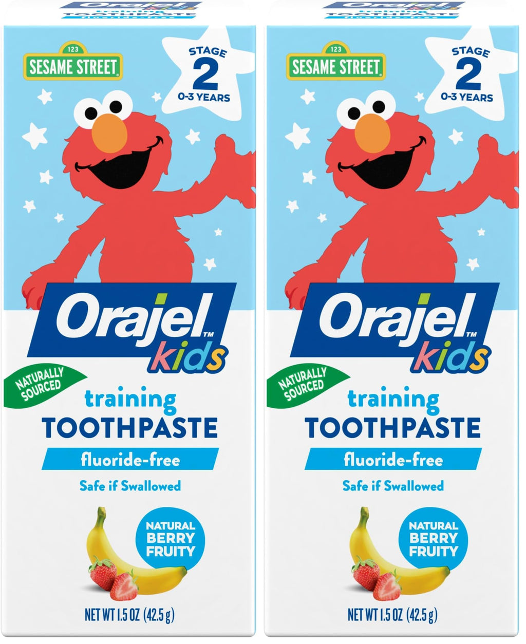 Buy now Orajel Kids CoComelon Training Toothpaste Fluoride-Free; #1 Pediatrician Recommended Fluoride-Free Toothpaste*, 1.5oz Tube Natural Berry Flavor 1.5 Ounce (Pack of 2) at indiglob india