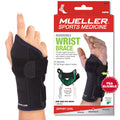 MUELLER Sports Medicine Reversible Green Wrist Brace for Men and Women, Wrist Pain Relief Support, Ideal for Carpal Tunnel, Tendonitis, Arthritis, Fits Left or Right Hand, Black, One Size