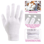 Buy now 100 Percent Cotton Gloves for Dry Hands Eczema, Selizo 10 Pairs White Cotton Gloves for Women Dry Hands Moisturizing Cosmetic Sensitive Irritated Skin Spa at indiglob india
