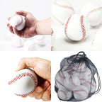 Tebery 12 Pack Standard Size T-Ball Training Baseballs, Reduced Impact Kids Safety Baseball, Unmarked & Soft Practice Baseballs for League Play, Pitching, Hitting, Batting, Fielding, Autograph