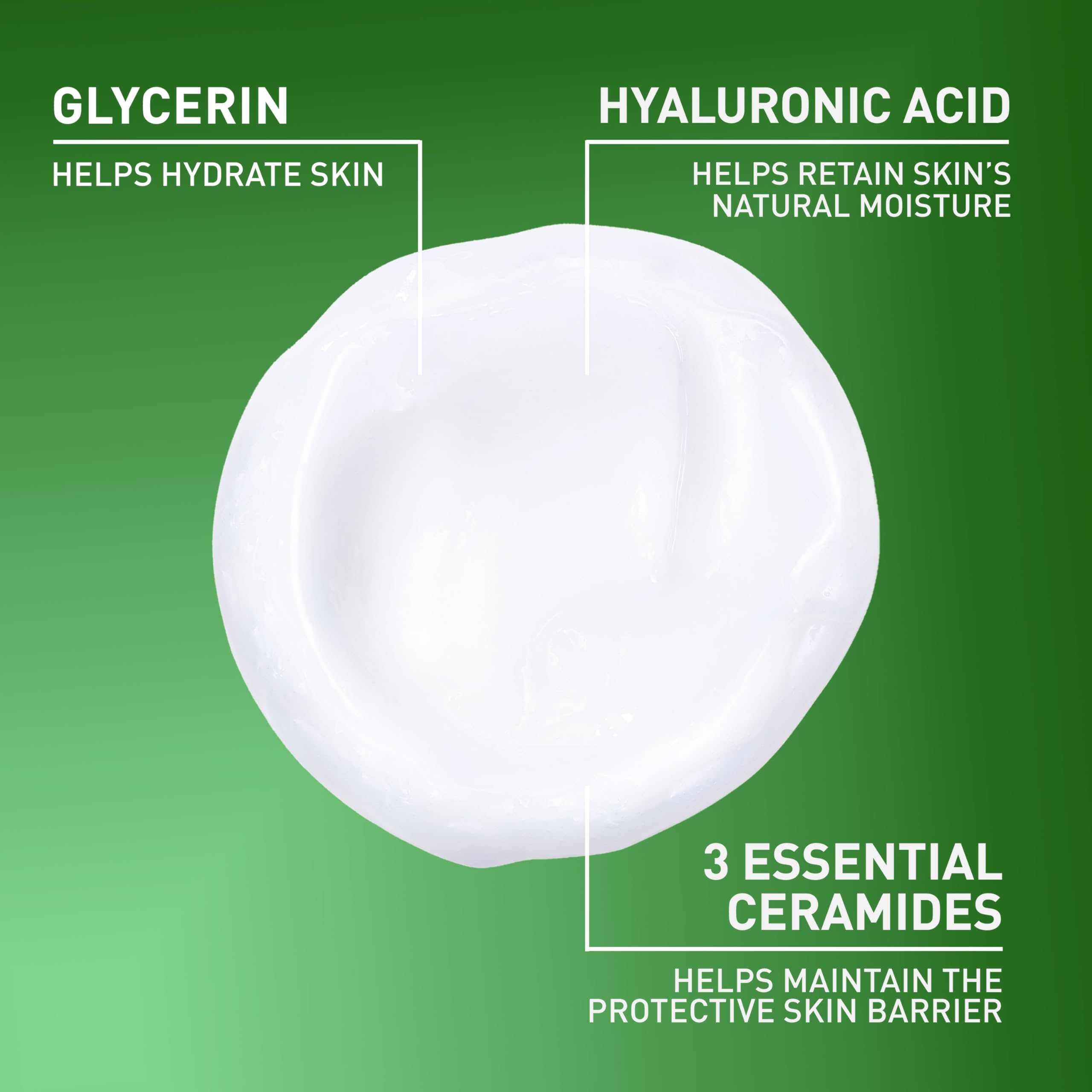CeraVe Hydrating Cleanser with Hyaluronic Acid, Face Wash for Dry Skin,8oz | Skin Care For Men and Women, Daily Cleanser & Makeup Remover with Glycerin & Ceramides, National Eczema Association Certified