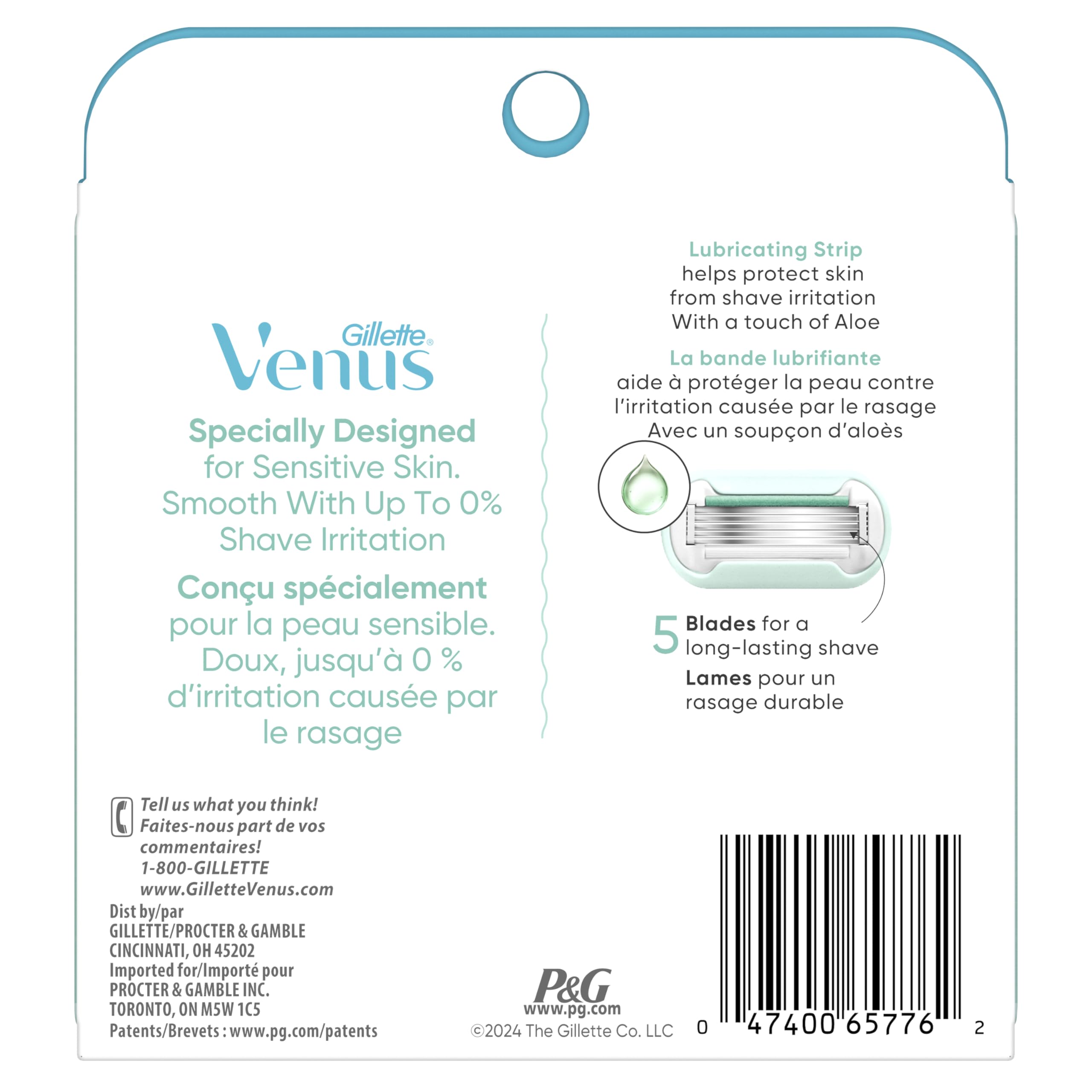 Gillette Venus Extra Smooth Sensitive Womens Razor Blade Refills, 6 Count, Designed for Women with Sensitive Skin