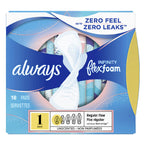 Buy now Always Pads Size 1 Infinity with Flex Foam 18 Count (Pack of 3) at indiglob india
