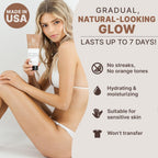 Buy now Tanning Lotion Self Tanner - USA Made with Natural and Organic Ingredients Non Toxic Sunless Browning Lotion, Best Gradual Tanner for Men and Women, Streak-Free Fake Tan, Fair to Medium at indiglob india