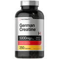 Horbaach German Creatine Monohydrate | 5000mg | 250 Powder Capsules
