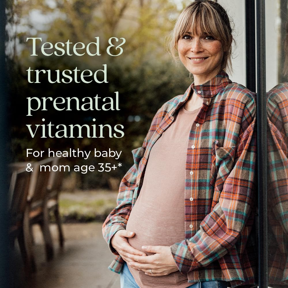 New Chapter One Daily Prenatal Multivitamin 35+, 30 Count | Enhanced Formula with Methylfolate and Choline for Healthy Mom and Baby, Gluten Free and Non-GMO, Made for Ages 35+