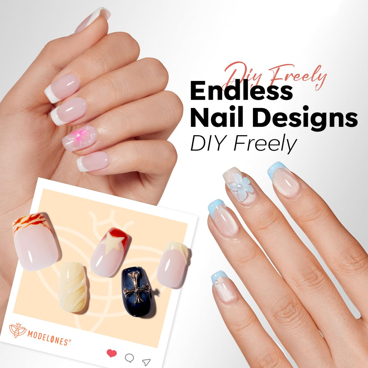 Explore endless nail design possibilities with Modelones Short Almond Nail Tips 360pcs, premium imported for DIY enthusiasts.