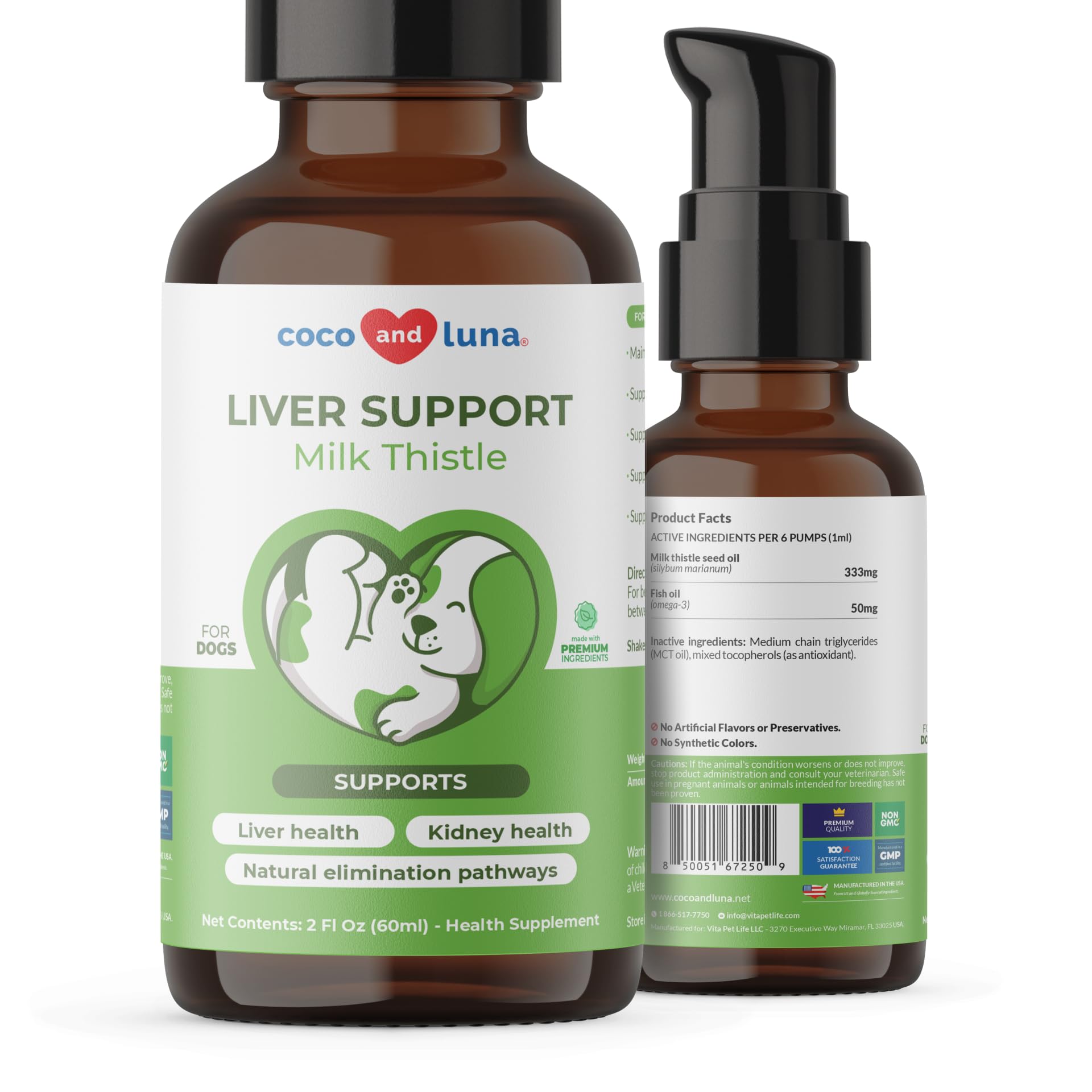 Milk Thistle for Dogs 120 Tablets - Liver, Kidney & Detox Support | Silymarin with Choline & L-Arginine. Supports liver detox, kidney function & hepatic health with EPA & DHA.