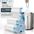 4 Gal Small Trash Bags, Unscented Drawstring, 51 Ct for Bathroom